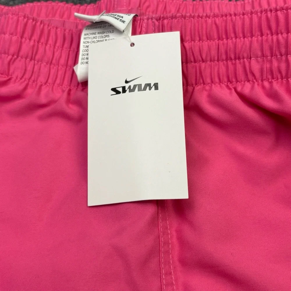 Nike Swim Trunks XXL Mens Pink Fireberry Volley Shorts 5